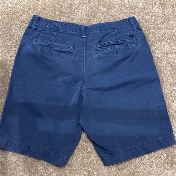 American Eagle Outfitters Navy Flat Front Shorts - Picture 4 of 4